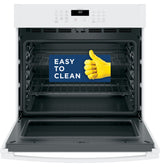 GE APPLIANCES GE(R) 30" Smart Built-In Self-Clean Single Wall Oven with Never-Scrub Racks -  (JTS3000DNWW)