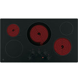 GE APPLIANCES GE(R) 36" Built-In Knob Control Electric Cooktop -  (JP3036DLBB)