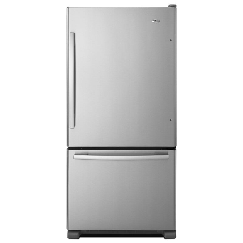 Amana 33-inch Wide Bottom-Freezer Refrigerator with EasyFreezer Pull-Out Drawer - 22 cu. ft. Capacity - Stainless Steel (ABB2224BRM)
