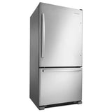 AMANA  33-inch Wide Bottom-Freezer Refrigerator with EasyFreezer™ Pull-Out Drawer - 22 cu. ft. Capacity - Stainless Steel (ABB2224BRM)