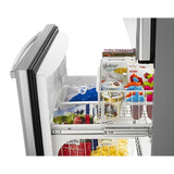 AMANA  33-inch Wide Bottom-Freezer Refrigerator with EasyFreezer™ Pull-Out Drawer - 22 cu. ft. Capacity - Stainless Steel (ABB2224BRM)