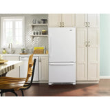 Amana  33-inch Wide Bottom-Freezer Refrigerator with EasyFreezer™ Pull-Out Drawer - 22 cu. ft. Capacity - White-on-White (ABB2224BRW)