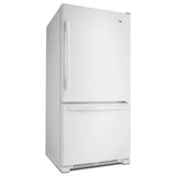 AMANA  33-inch Wide Bottom-Freezer Refrigerator with EasyFreezer™ Pull-Out Drawer - 22 cu. ft. Capacity - White-on-White (ABB2224BRW)
