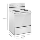 AMANA  30-inch Electric Range with Easy-Clean Glass Door - White (ACR4203MNW)