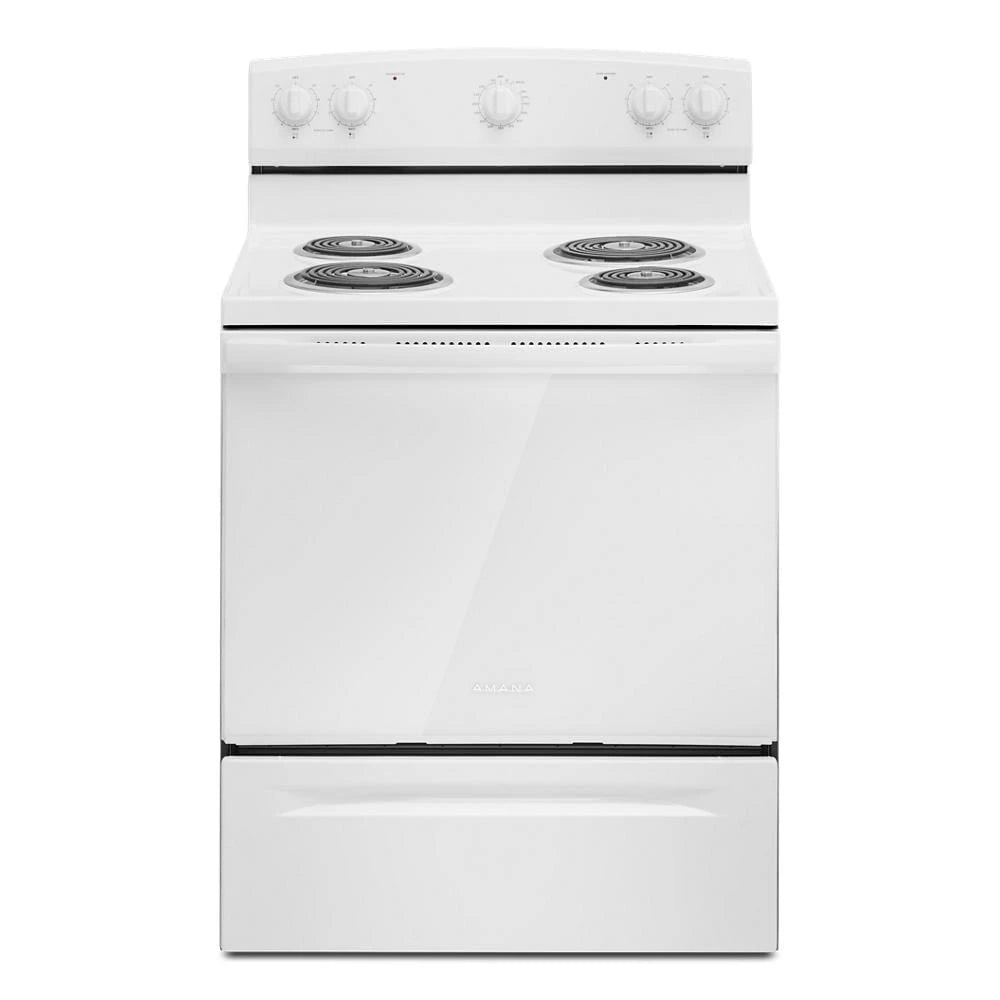 AMANA  30-inch Electric Range with Easy-Clean Glass Door - White (ACR4203MNW)