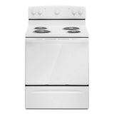 AMANA  30-inch Electric Range with Easy-Clean Glass Door - White (ACR4203MNW)