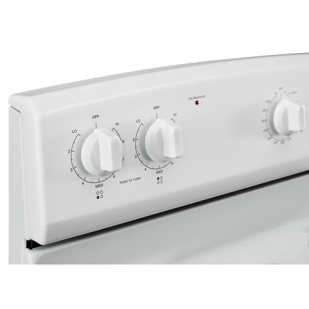 AMANA  30-inch Electric Range with Easy-Clean Glass Door - White (ACR4203MNW)