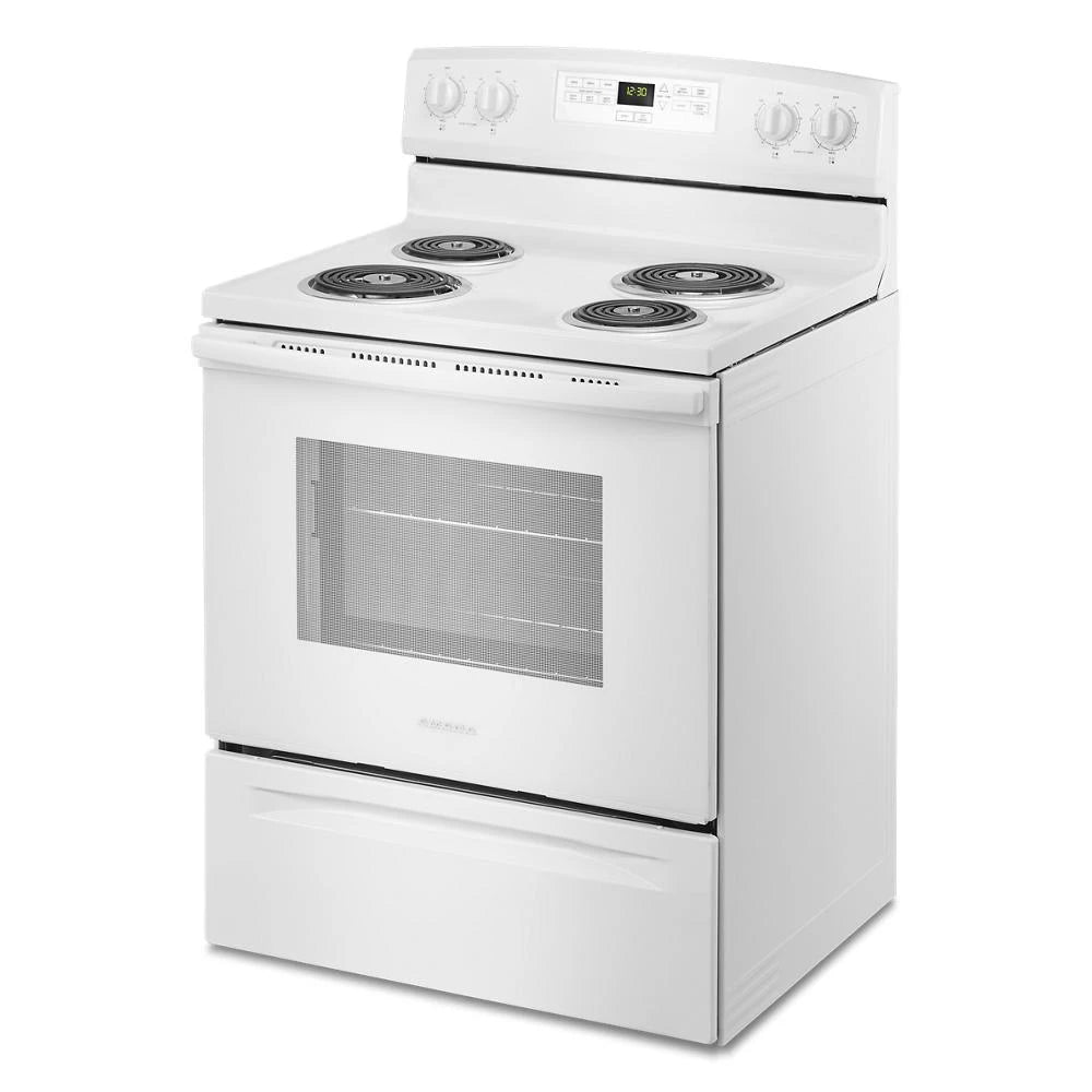 AMANA  30-inch Electric Range with Bake Assist Temps - White (ACR4303MFW)