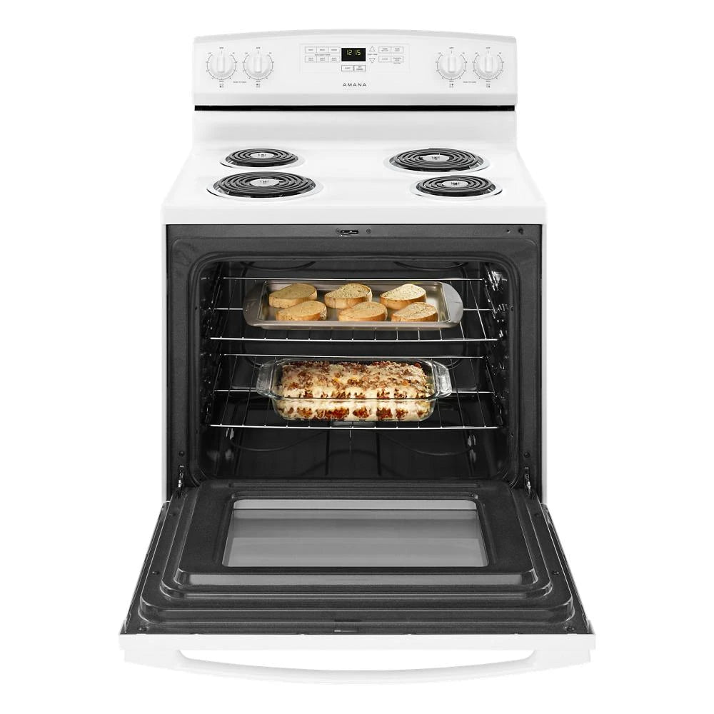AMANA  30-inch Electric Range with Bake Assist Temps - White (ACR4303MFW)
