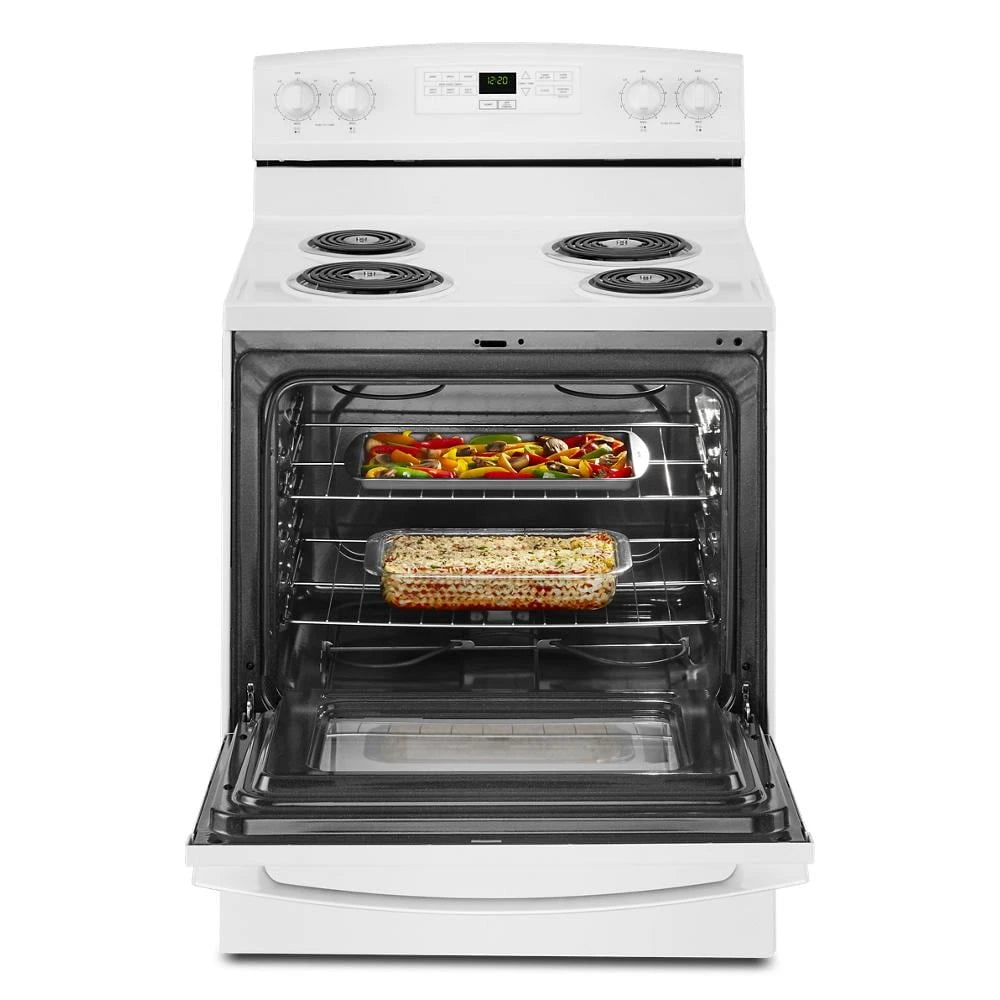 AMANA  30-inch Electric Range with Bake Assist Temps - White (ACR4303MFW)