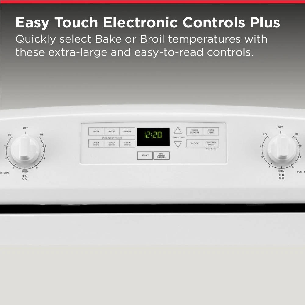 AMANA  30-inch Electric Range with Bake Assist Temps - White (ACR4303MFW)