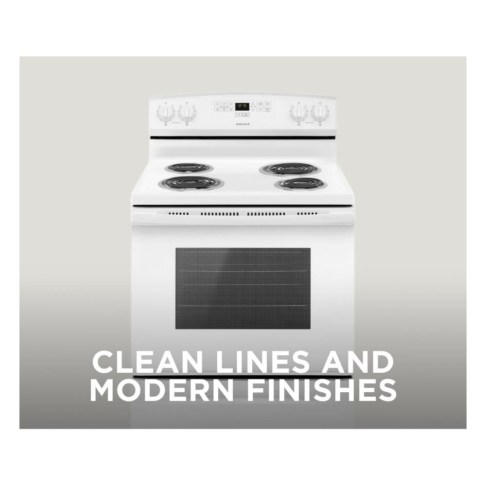 AMANA  30-inch Electric Range with Bake Assist Temps - White (ACR4303MFW)