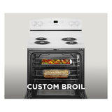 AMANA  30-inch Electric Range with Bake Assist Temps - White (ACR4303MFW)