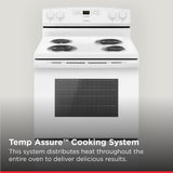 AMANA  30-inch Electric Range with Bake Assist Temps - White (ACR4303MFW)