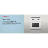 AMANA  30-inch Electric Range with Bake Assist Temps - White (ACR4303MFW)