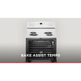 AMANA  30-inch Electric Range with Bake Assist Temps - White (ACR4303MFW)