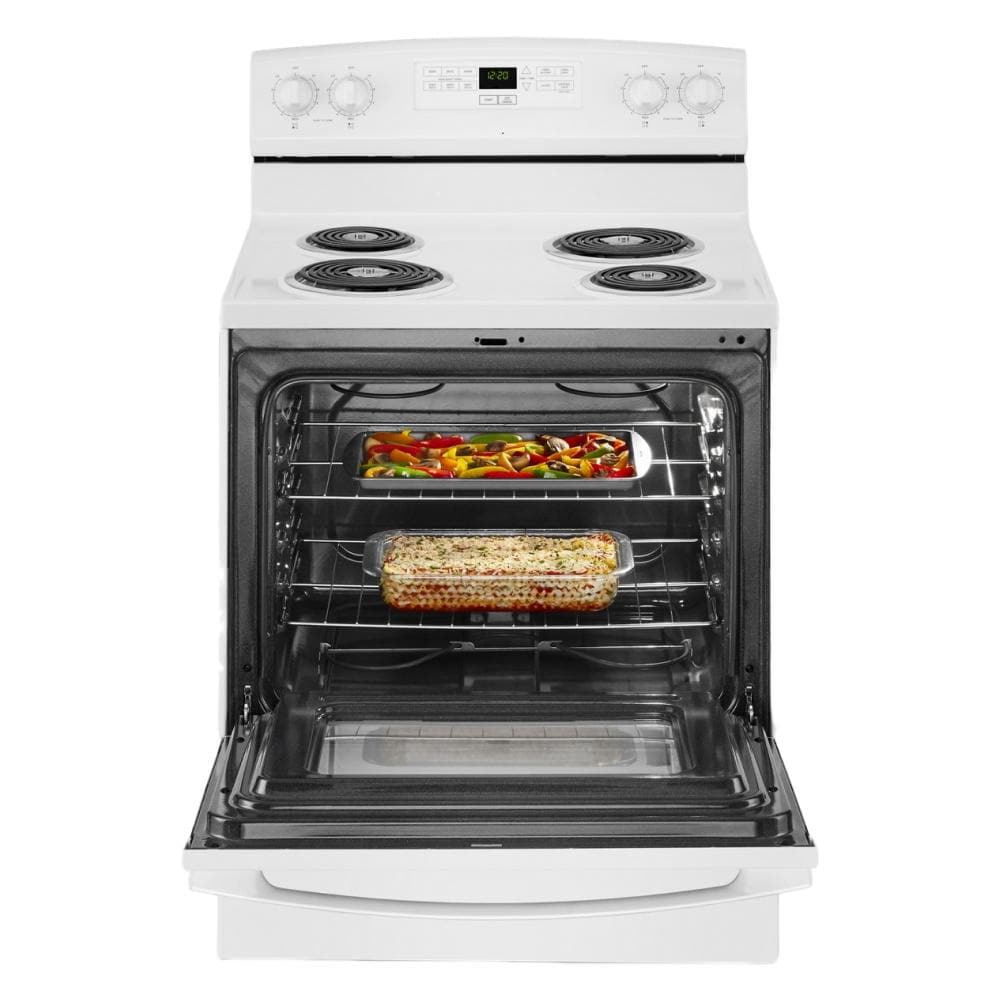 AMANA  30-inch Electric Range with Bake Assist Temps - White (ACR4303MFW)
