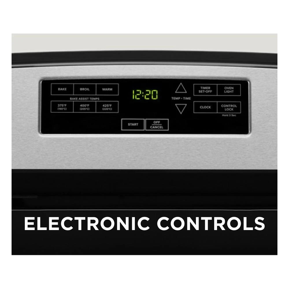 AMANA  30-inch Electric Range with Bake Assist Temps - Stainless Steel (ACR4303MMS)