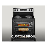 AMANA  30-inch Electric Range with Bake Assist Temps - Stainless Steel (ACR4303MMS)