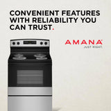 AMANA  30-inch Electric Range with Bake Assist Temps - Stainless Steel (ACR4303MMS)