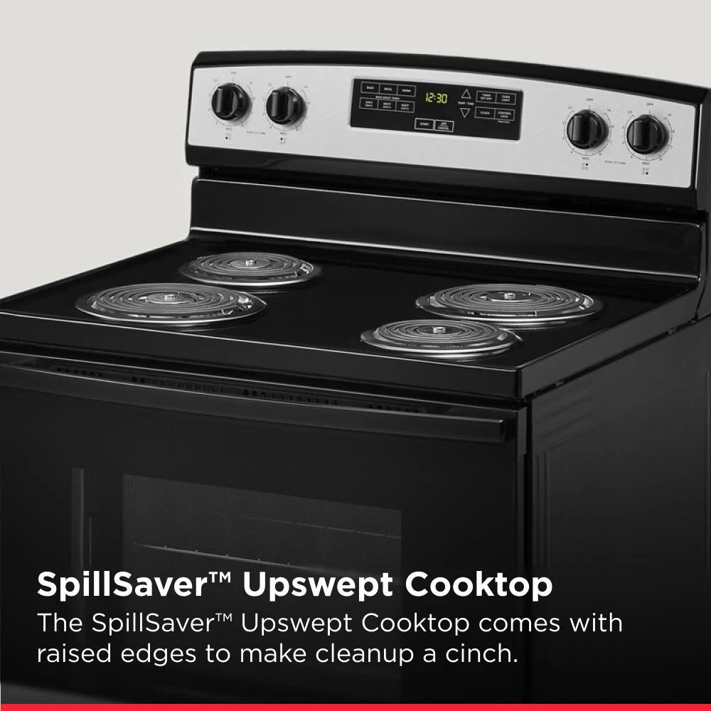 AMANA  30-inch Electric Range with Bake Assist Temps - Stainless Steel (ACR4303MMS)