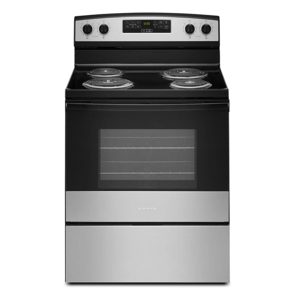 AMANA  30-inch Electric Range with Bake Assist Temps - Stainless Steel (ACR4303MMS)