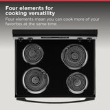 AMANA  30-inch Electric Range with Bake Assist Temps - Stainless Steel (ACR4303MMS)