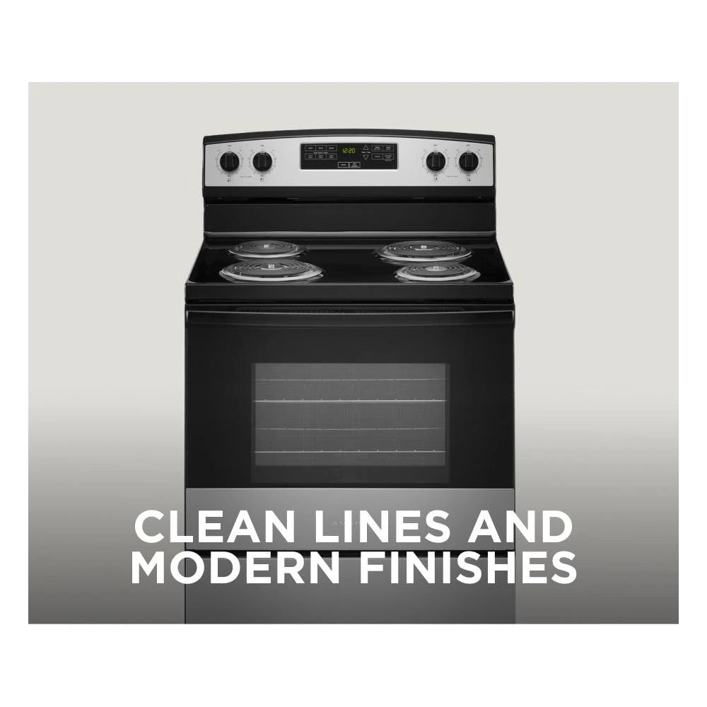 AMANA  30-inch Electric Range with Bake Assist Temps - Stainless Steel (ACR4303MMS)
