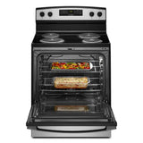 AMANA  30-inch Electric Range with Bake Assist Temps - Stainless Steel (ACR4303MMS)