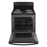 AMANA  30-inch Electric Range with Self-Clean Option - Black (ACR4503SFB)