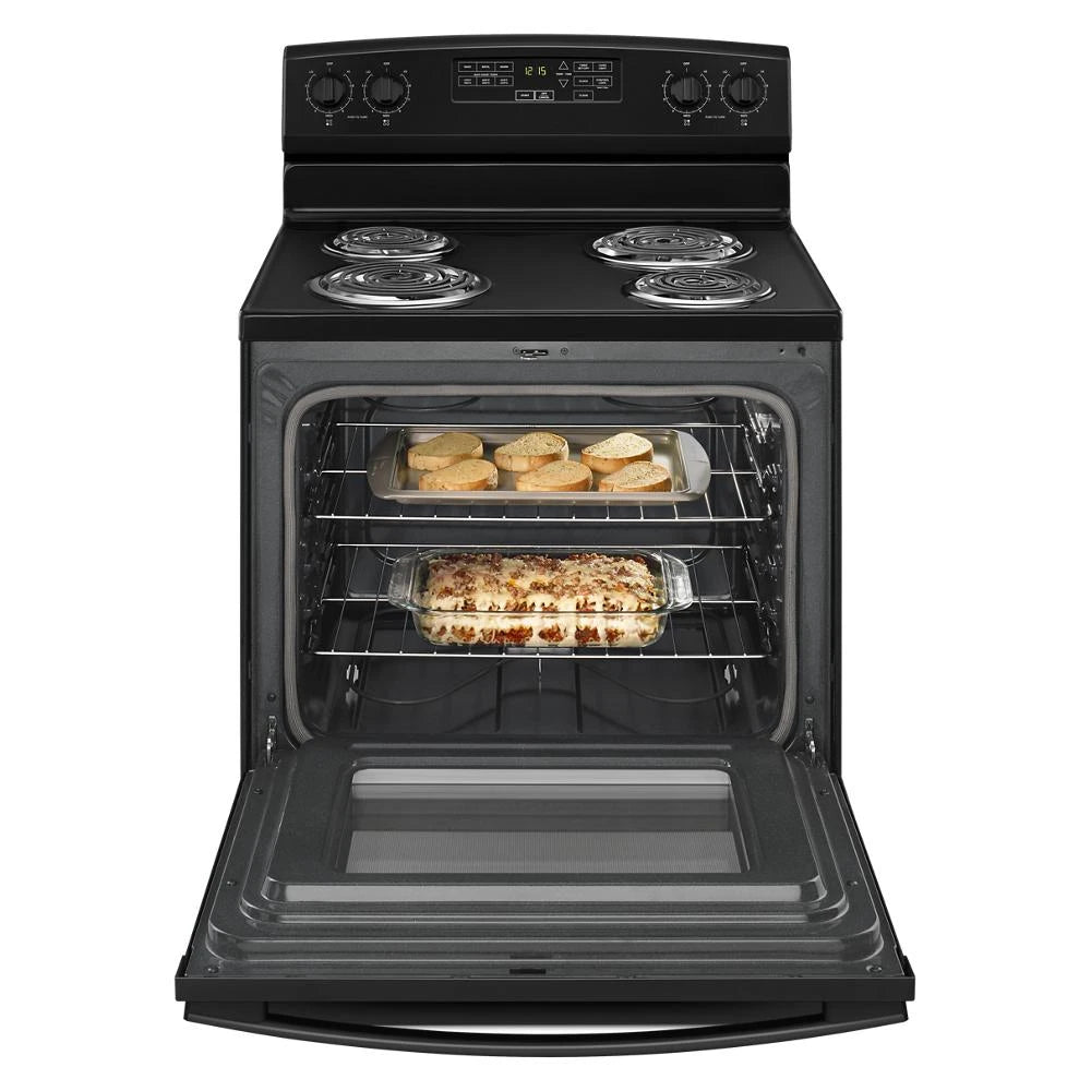 AMANA  30-inch Electric Range with Self-Clean Option - Black (ACR4503SFB)