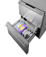 SUMMIT  24" Wide 2-Drawer All-Freezer, ADA Compliant - Stainless Steel (ADFD243CSS)