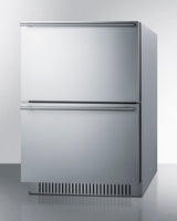 SUMMIT  24" Wide 2-Drawer All-Freezer, ADA Compliant - Stainless Steel (ADFD243CSS)