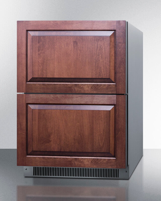 SUMMIT  24" Wide 2-Drawer All-Freezer, ADA Compliant - Stainless Steel (ADFD2D24)