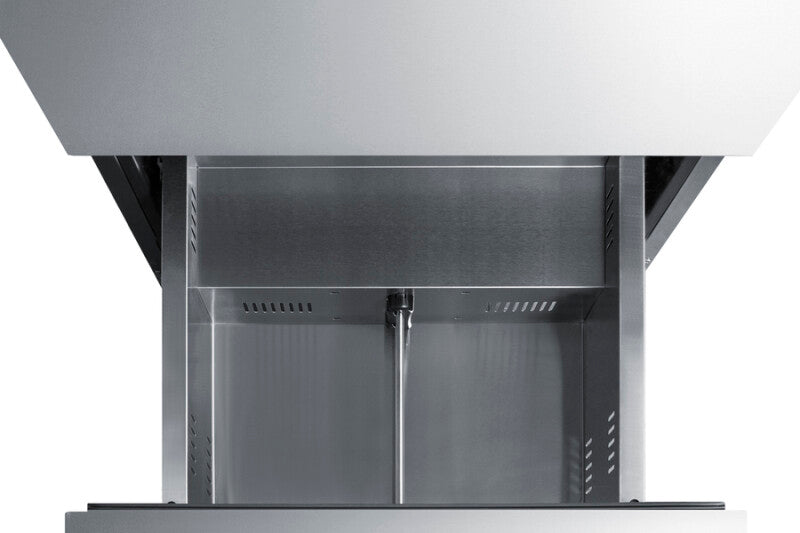 SUMMIT  24" Wide 2-Drawer All-Freezer, ADA Compliant - Stainless Steel (ADFD2D24)