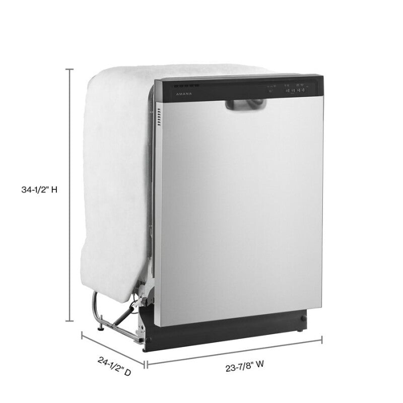 Amana 24 Inch Plastic Tub Dishwasher - Stainless Steel (ADFS2524RS)