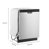 Amana 24 Inch Plastic Tub Dishwasher - Stainless Steel (ADFS2524RS)