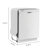 WHIRLPOOL Amana® Dishwasher with Midnight Interior - White (ADFS2524RW)