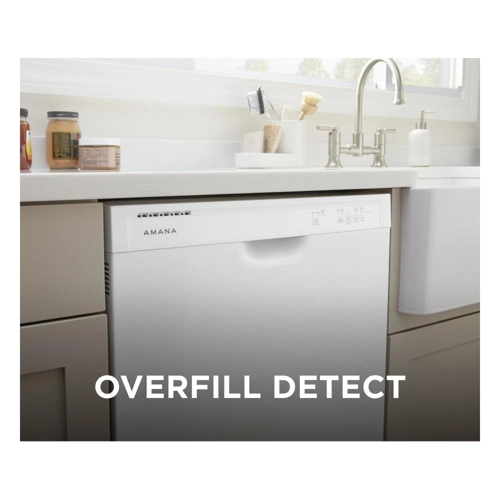AMANA  Dishwasher with Midnight Interior - White (ADFS2524RW)