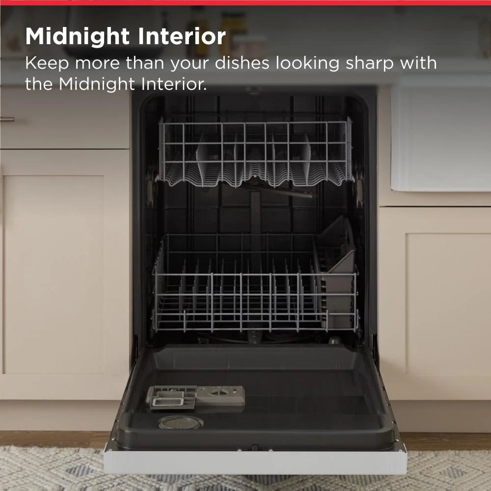 AMANA  Dishwasher with Midnight Interior - White (ADFS2524RW)