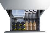 SUMMIT  24" Wide 2-Drawer All-Refrigerator, ADA Compliant - Stainless Steel (ADRD24)