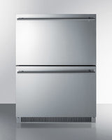 SUMMIT  24" Wide 2-Drawer All-Refrigerator, ADA Compliant - Stainless Steel (ADRD24)