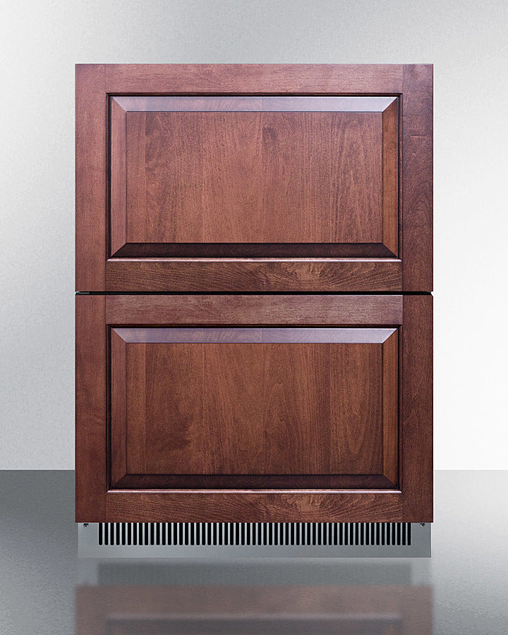 SUMMIT  24" Wide 2-Drawer All-Refrigerator, ADA Compliant - Stainless Steel (ADRD24)