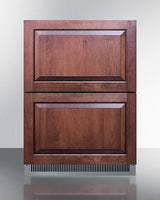 SUMMIT  24" Wide 2-Drawer All-Refrigerator, ADA Compliant - Stainless Steel (ADRD24)