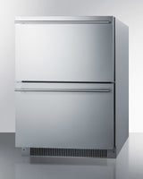 SUMMIT  24" Wide 2-Drawer All-Refrigerator, ADA Compliant - Stainless Steel (ADRD24)