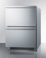 SUMMIT  24" Wide 2-Drawer All-Refrigerator, ADA Compliant - Stainless Steel (ADRD24)