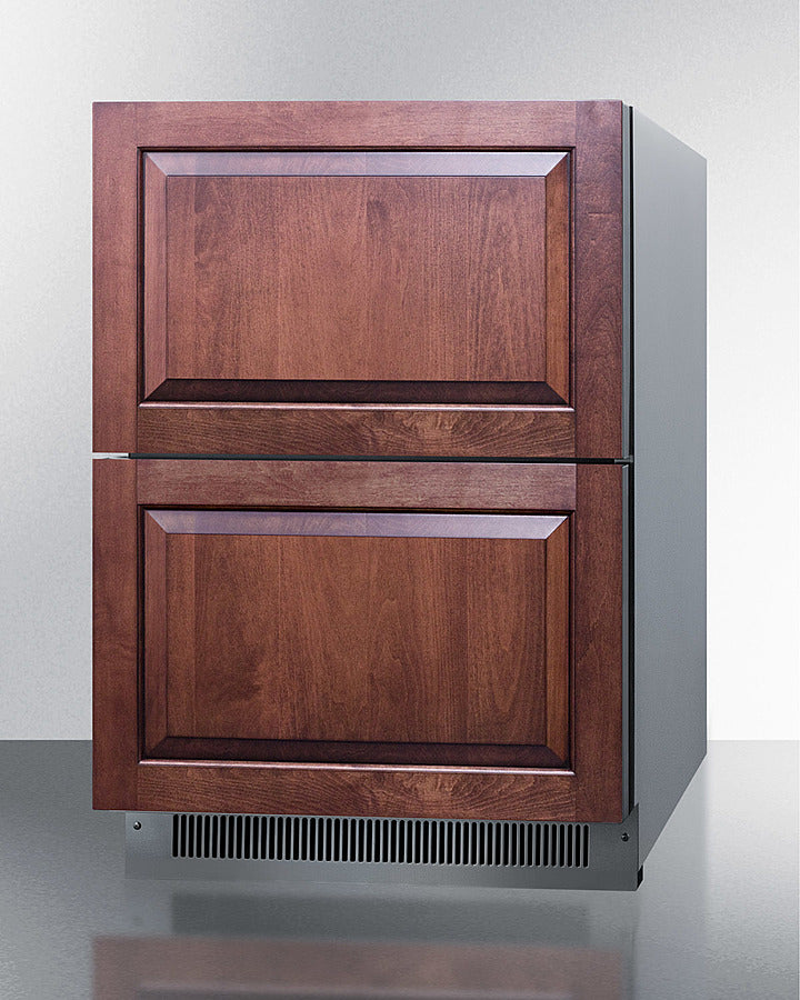 SUMMIT  24" Wide 2-Drawer All-Refrigerator, ADA Compliant - Stainless Steel (ADRD24)