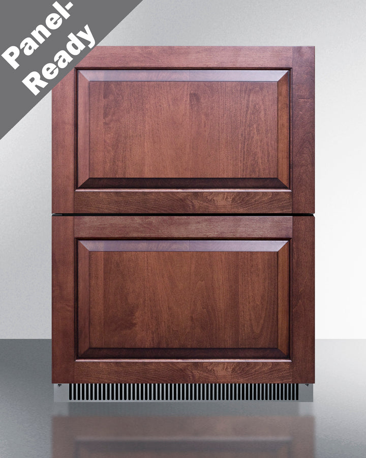 SUMMIT  24" Wide 2-Drawer All-Refrigerator, ADA Compliant - Stainless Steel (ADRD24)