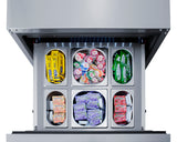SUMMIT  24" Wide 2-Drawer All-Refrigerator, ADA Compliant - Stainless Steel (ADRD24)