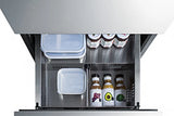 SUMMIT  24" Wide 2-Drawer All-Refrigerator, ADA Compliant - Stainless Steel (ADRD24)